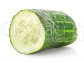 Ripe green cucumber