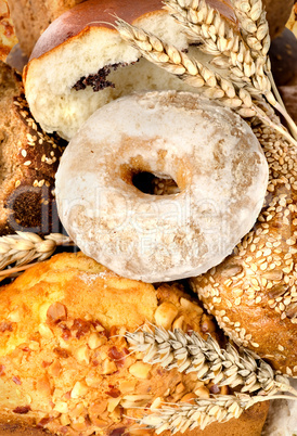 Assortment of fresh breads