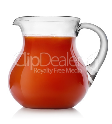 Tomato juice in a jug