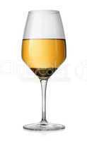 Winglass and white wine