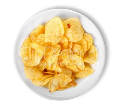 Chips in a plate isolated