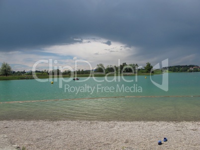 Lake and clouds