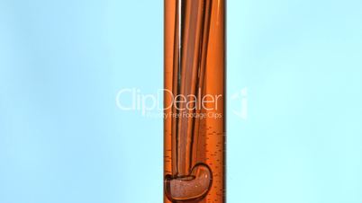 Bubbles in a test tube causing it to overflow