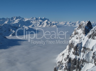 View towards Eiger Monch and Jungfrau, Titlis