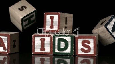 HIV blocks falling on AIDs blocks
