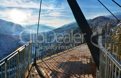 Panoramablick auf die Rheinschlucht