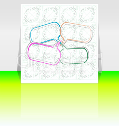 Abstract pastel color frames design background for your text
