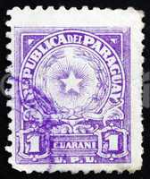 Postage stamp Paraguay 1950 Coat of Arms of Paraguay