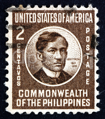Postage stamp Philippines 1946 Jose Rizal, National Hero
