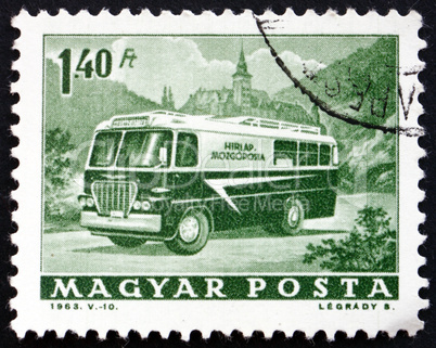 Postage stamp Hungary 1963 Mobile Post Office