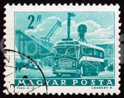 Postage stamp Hungary 1963 Mobile Radio Transmitter