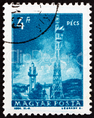 Postage stamp Hungary 1964 Television Transmitter, Pecs