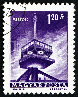 Postage stamp Hungary 1964 Television Transmitter, Miskolc