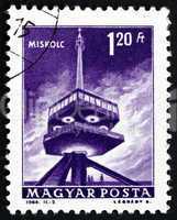 Postage stamp Hungary 1964 Television Transmitter, Miskolc