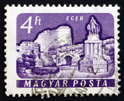 Postage stamp Hungary 1961 Castle of Eger