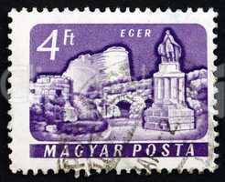 Postage stamp Hungary 1961 Castle of Eger