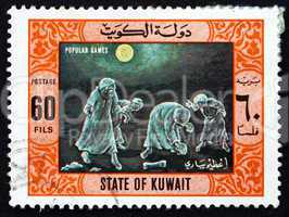 Postage stamp Kuwait 1977 Treasure Hunt, Popular Game