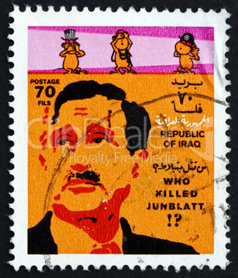 Postage stamp Iraq 1977 Kamal Junblatt, Druze Leader