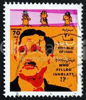Postage stamp Iraq 1977 Kamal Junblatt, Druze Leader