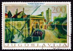 Postage stamp Yugoslavia 1968 Porta Terraferma, Zadar, by Ferdo