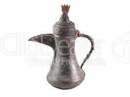 Old bronze coffee pitcher