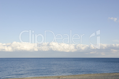 Beach sea and clouds in Japan