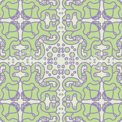 Fluffy Green Tile Pattern