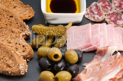 assorted cold cut platter