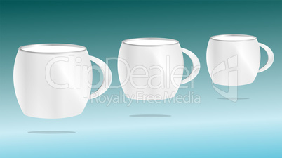 mug cup set with blank space for general purpose