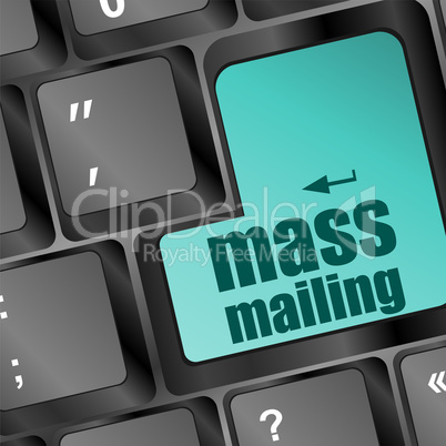 mass mailing keyboard computer pc button