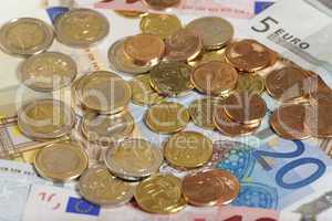 Euro Geldmünzen und Geldscheine - Euro Coins and bills