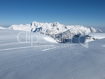 Beautiful winter day in the mountains, Mt  Saentis