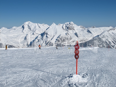 Ski region Toggenburg, view from Chaeserrugg