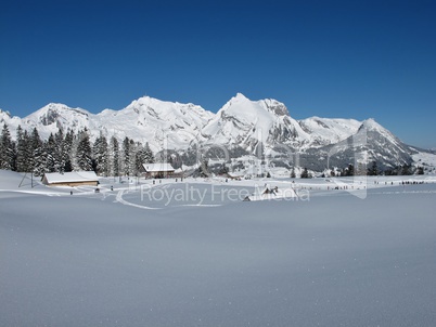 Sellamatt, ski area in Toggenburg, Mt  Saentis