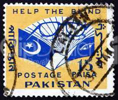 Postage stamp Pakistan 1965 Eyeglasses and Book