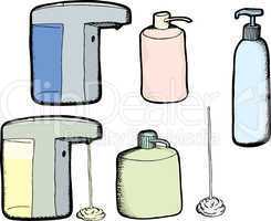 Lotion and Soap Bottles