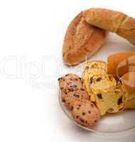 selection of sweet bread and cookies