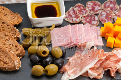 assorted cold cut platter