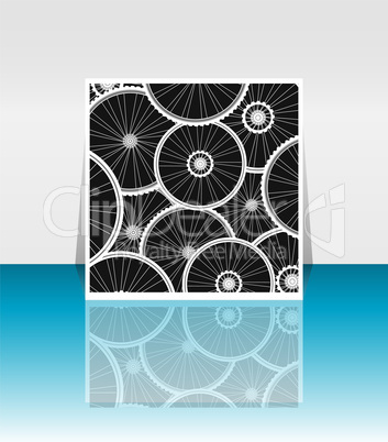 bike front wheel seamless wallpaper on flyer