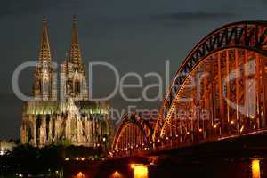 Kölner Dom bei Nacht cologne cathedral at night