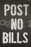 Post no Bills