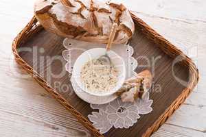 Cooking cheese with caraway, home-made