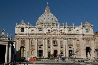 Facade of Saint Peter's Basilica in Rome