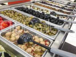 Olive Variety Buffet in Delicatessen