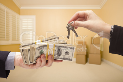 Handing Over Cash For House Keys