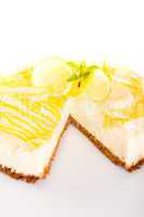 Lemon cheesecake delicious pie baked dessert