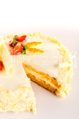 Carrot cake light healthy option marzipan