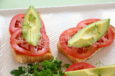 Avocado And Tomato