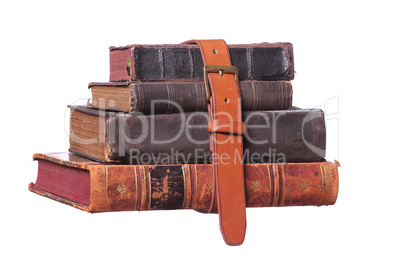belt with old books