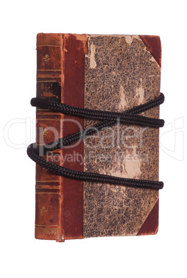 protected book with black rope